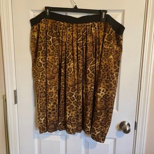 Leopard print skirt